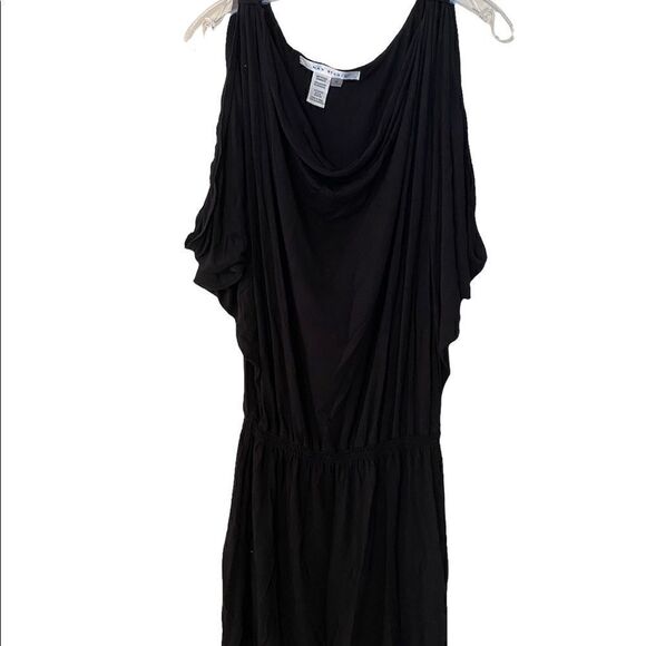Max Studio Cold Shoulder Black Dress - Picture 1 of 4
